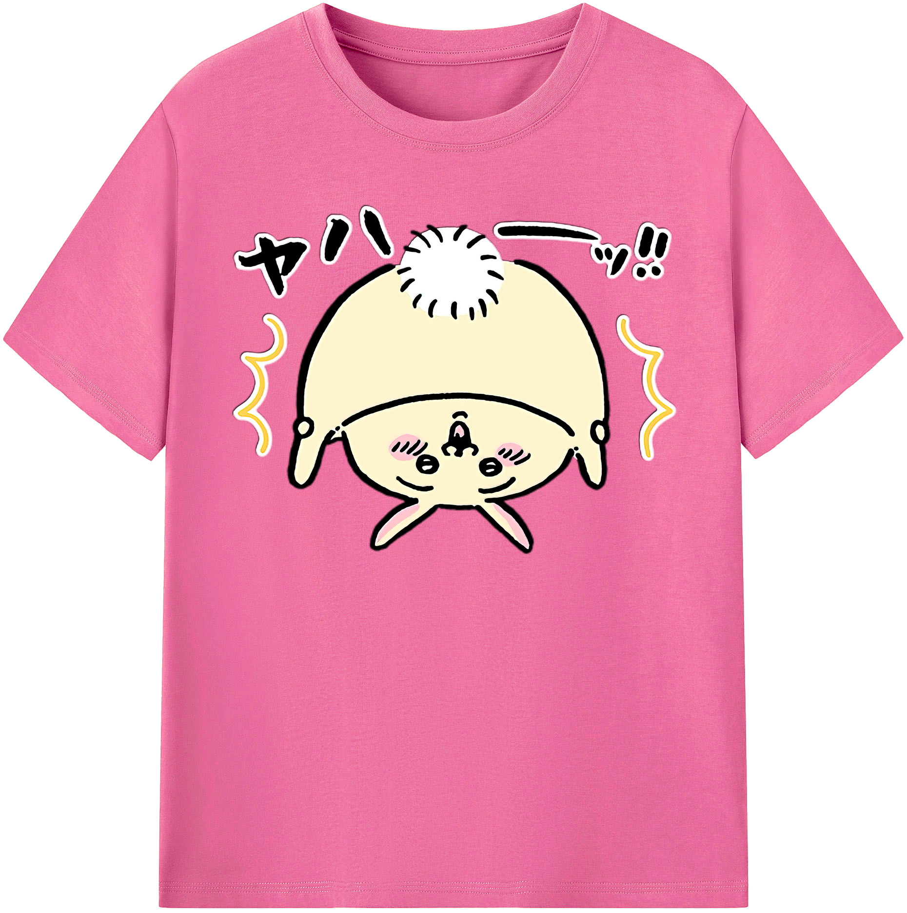 （画像用） ちいかわ うさぎ Chii-kawa usagi レディースカジュアルプリントTシャツ（綿100％）